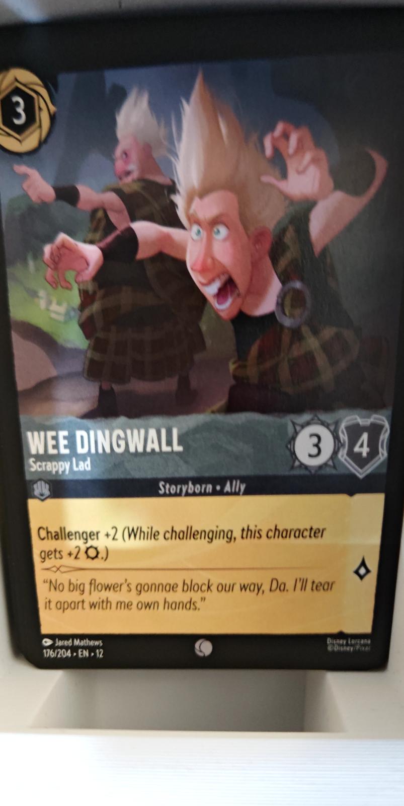 Wee Dingwall - Scrappy Lad - 176/204 - - WILDS UNKNOWN - Lorcana - | LAA02-87