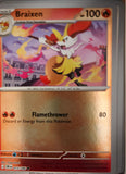 Braixen - 012/086 - Reverse Holo - CHAOS RISING - Pokemon - Common | AA31-75
