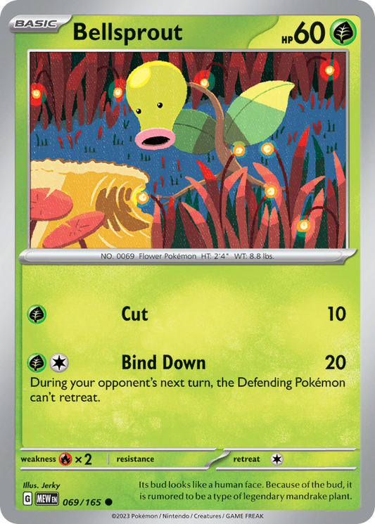 Bellsprout - 069/165 - - 151 - Pokemon - Common | AA74-37