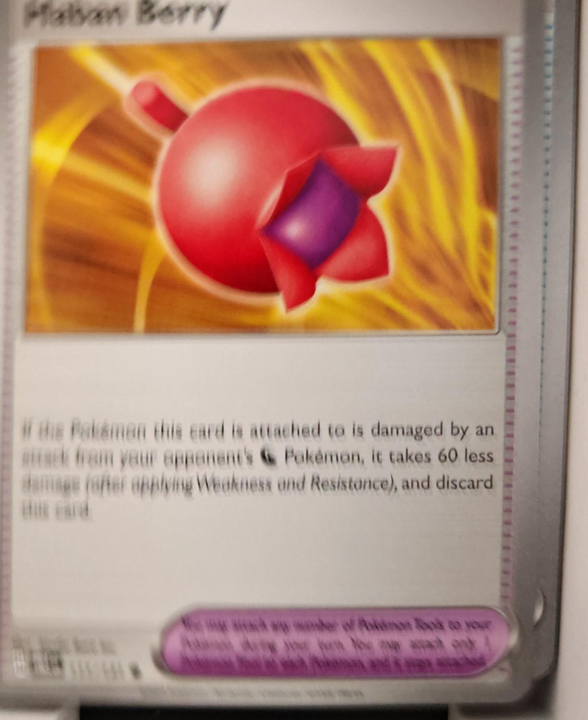 Haban Berry - 111/131 - - PRISMATIC EVOLUTIONS - Pokemon - Common | AA29-36