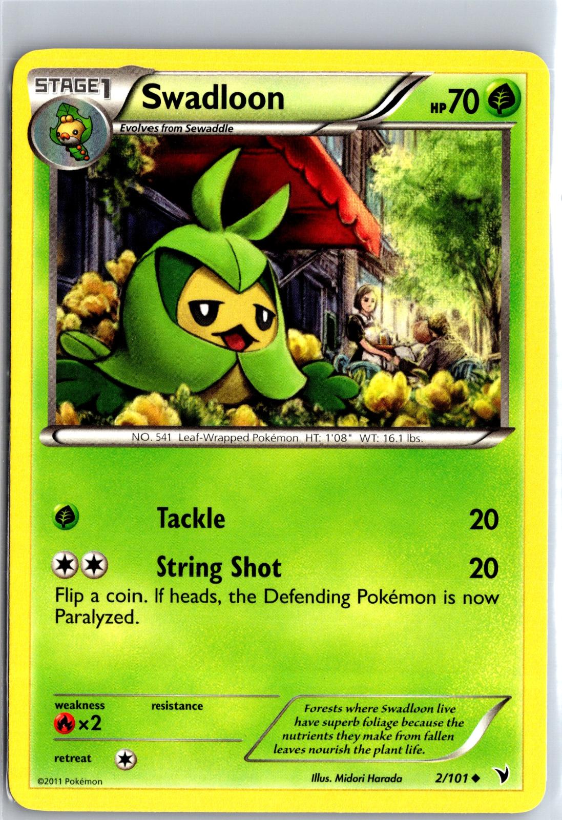 Swadloon - 2/101 - - NOBLE VICTORIES - Pokemon - Uncommon | AA129-67