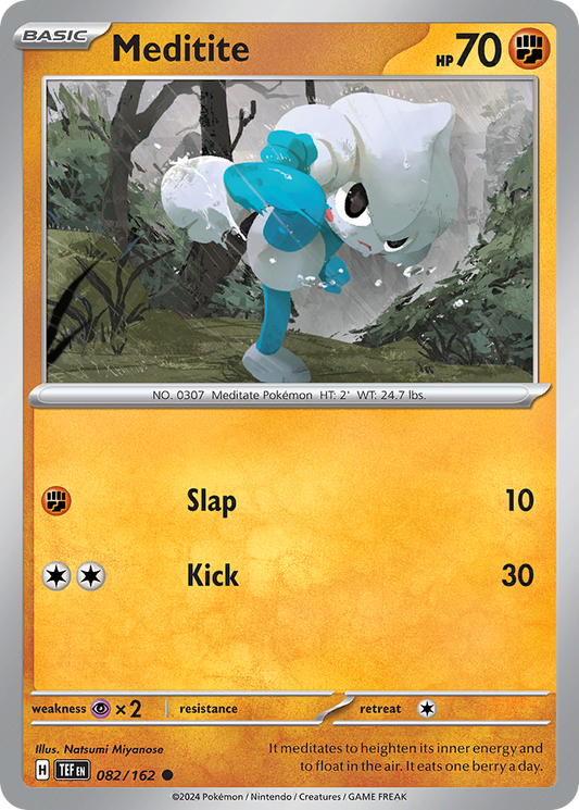 Meditite - 082/162 - - TEMPORAL FORCES - Pokemon - Common | AA29-68