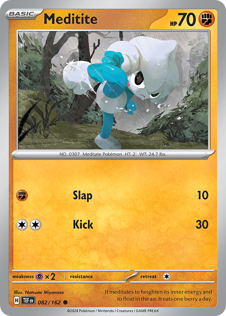 Meditite - 082/162 - - TEMPORAL FORCES - Pokemon - Common | AA79-10