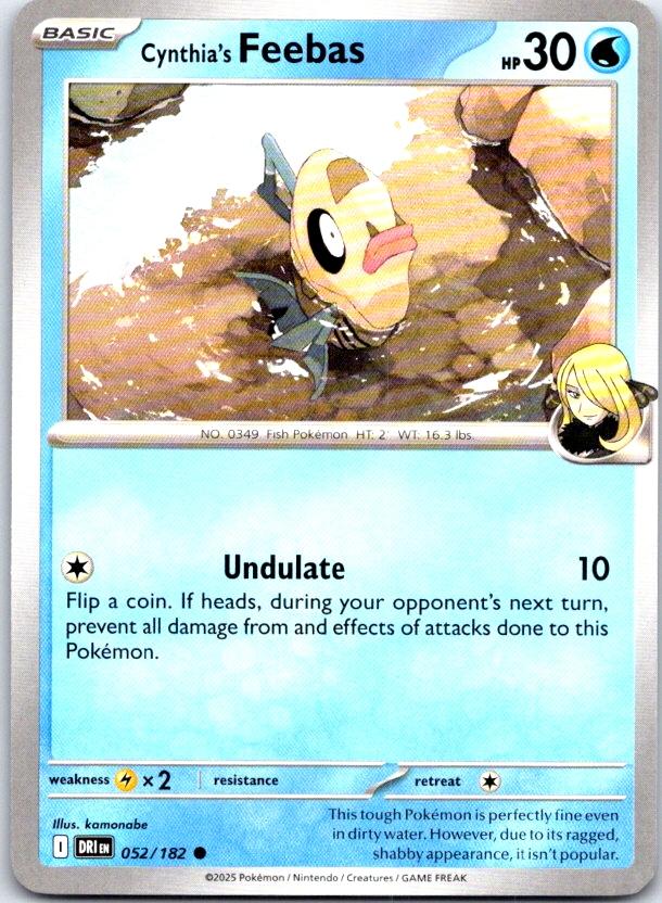 Cynthia's Feebas - 052/182 - - DESTINED RIVALS - Pokemon - Common | AC03-17