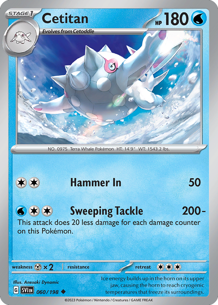 Cetitan - 060/198 - - SCARLET & VIOLET - Pokemon - Uncommon | AA48-26