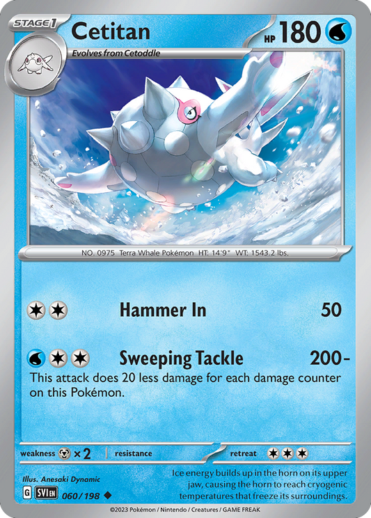 Cetitan - 060/198 - - SCARLET & VIOLET - Pokemon - Uncommon | AA48-26