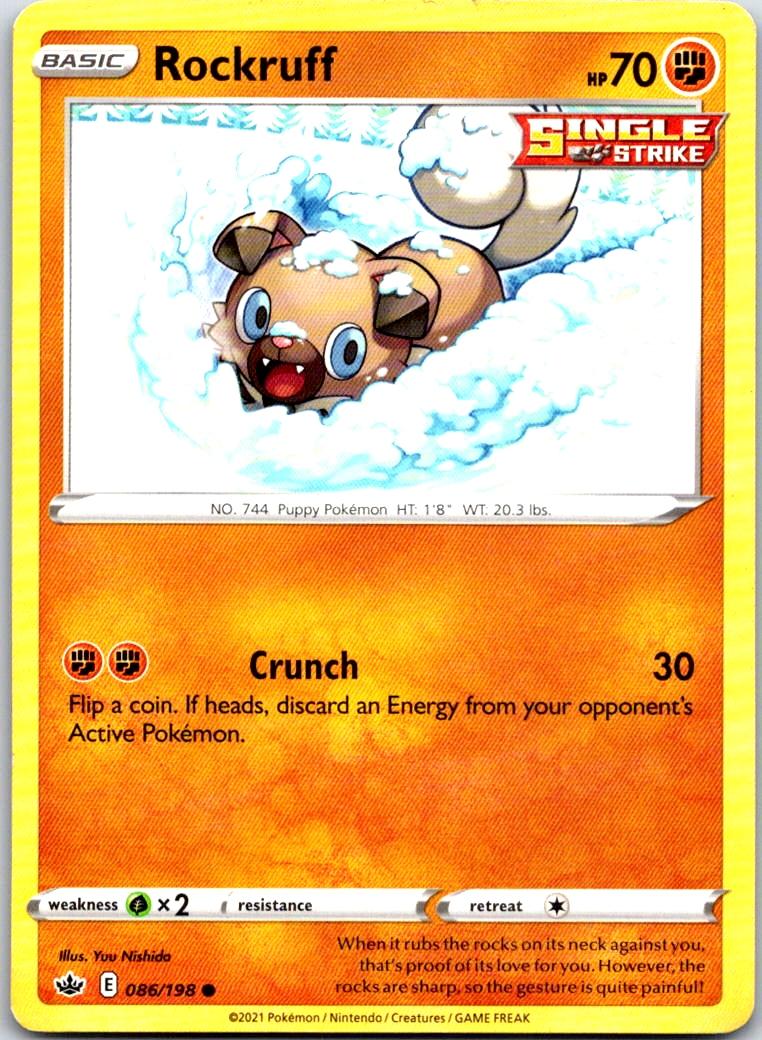 Rockruff - 086/198 - - CHILLING REIGN - Pokemon - Common | AB09-39