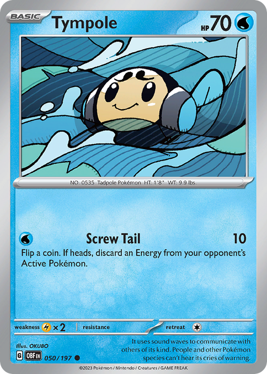 Tympole - 050/197 - - OBSIDIAN FLAMES - Pokemon - Common | AA05-62