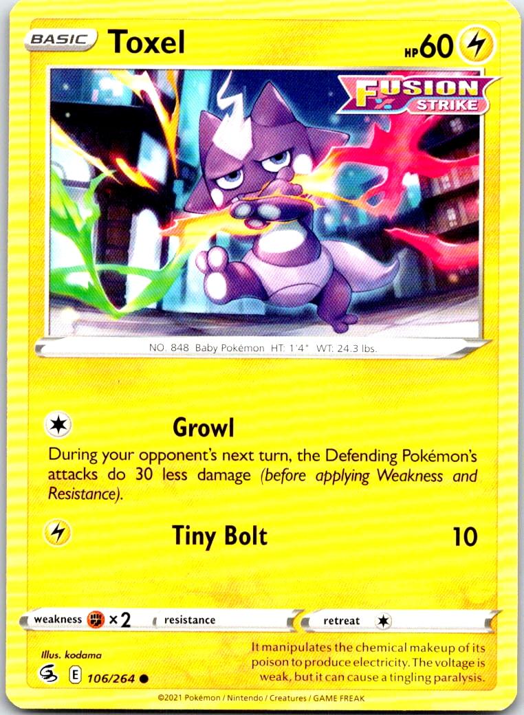 Toxel - 106/264 - - FUSION STRIKE - Pokemon - Common | AB40-24