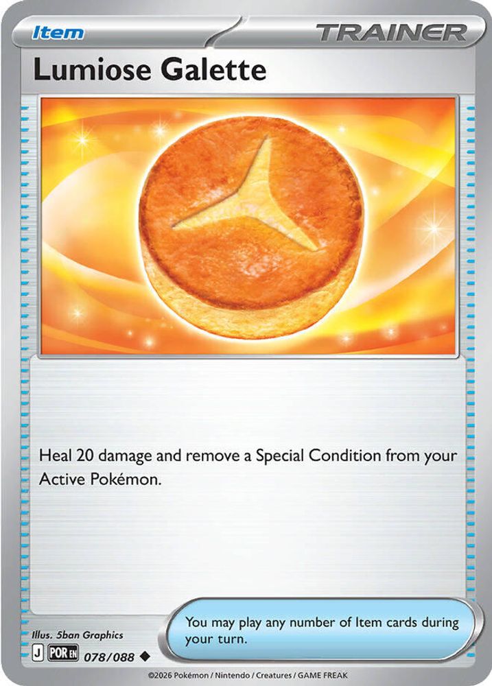 Lumiose Galette - 078/088 - Reverse Holo - PERFECT ORDER - Pokemon - | AA13-87