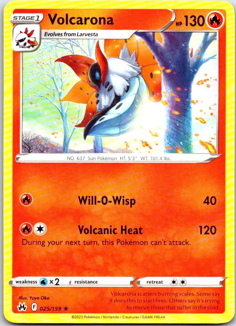 Volcarona - 025/159 - - CROWN ZENITH - Pokemon - Rare | AB10-6