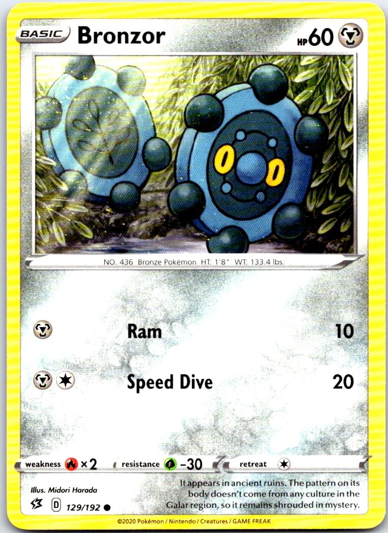 Bronzor - 129/192 - - REBEL CLASH - Pokemon - Common | AB73-16