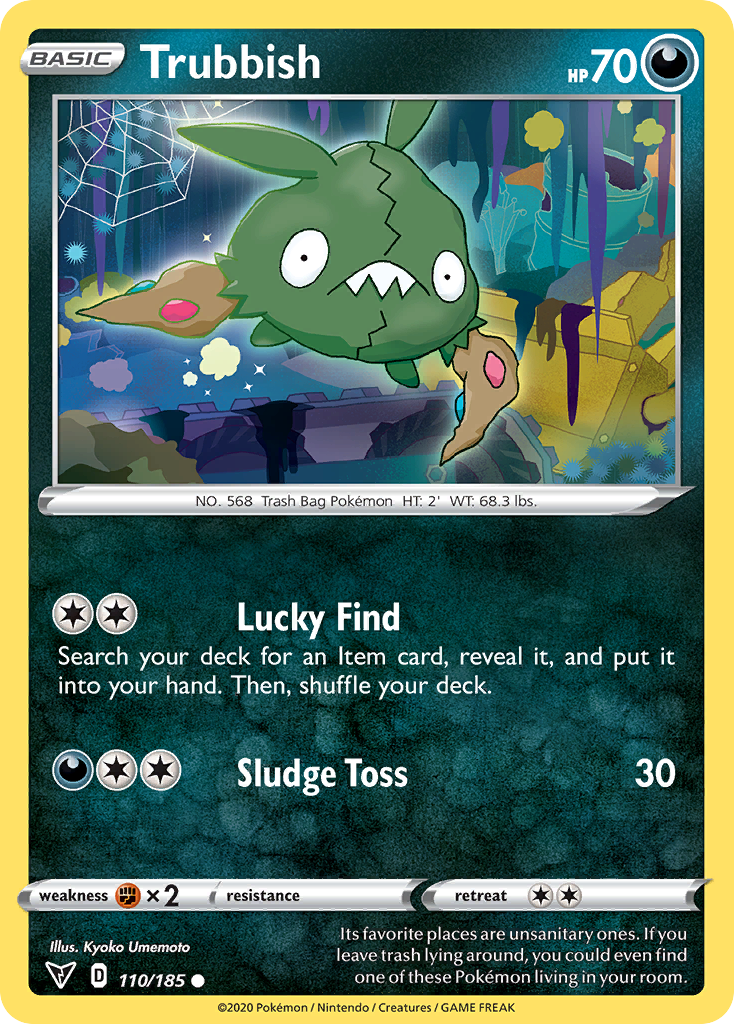 Trubbish - 110/185 - - VIVID VOLTAGE - Pokemon - Common | AA67-26