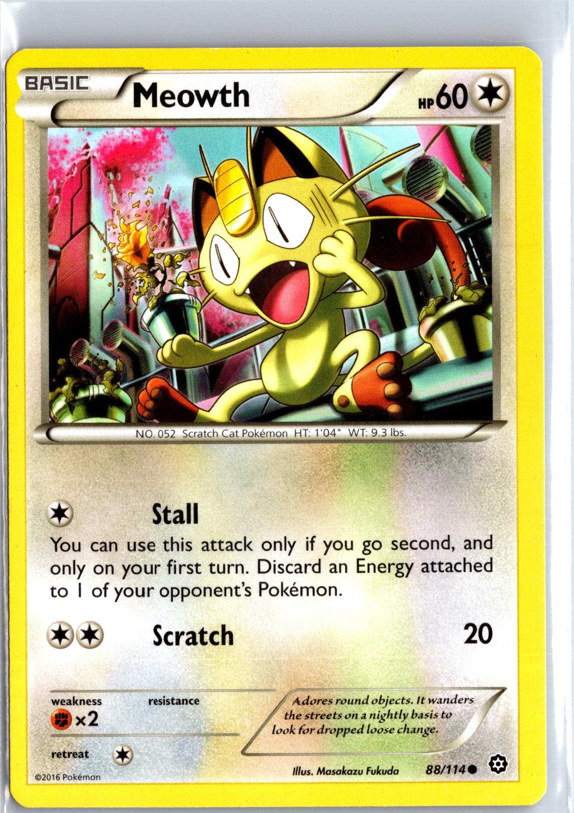Meowth - 88/114 - - STEAM SIEGE - Pokemon - Common | AA113-24