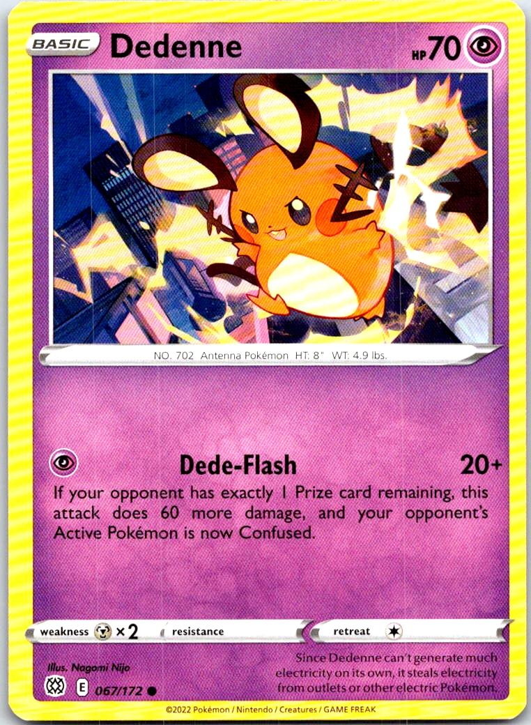 Dedenne - 067/172 - - BRILLIANT STARS - Pokemon - Common | AB88-14
