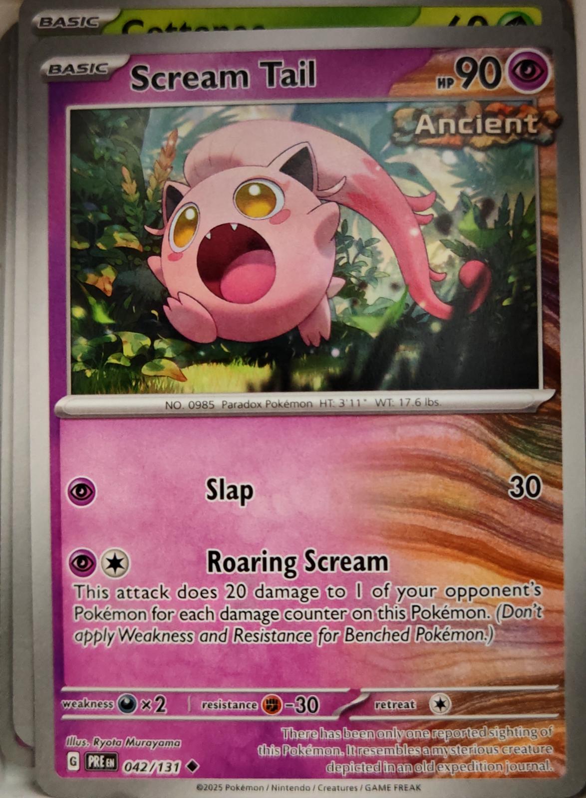Scream Tail - 042/131 - - PRISMATIC EVOLUTIONS - Pokemon - Uncommon | AA03-15