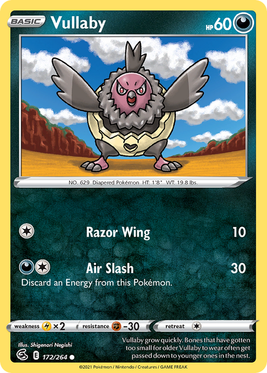 Vullaby - 172/264 - Reverse Holo - FUSION STRIKE - Pokemon - Common | AA22-44