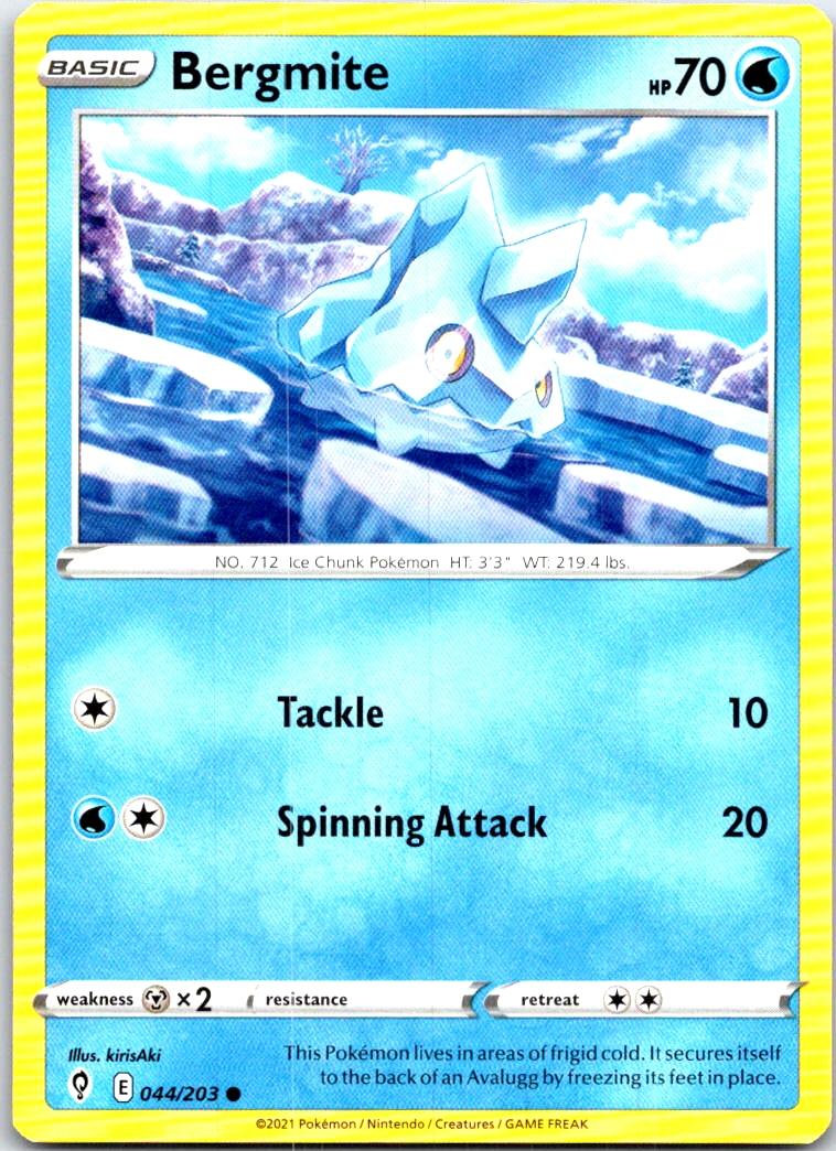 Bergmite - 044/203 - - EVOLVING SKIES - Pokemon - Common | AB53-20