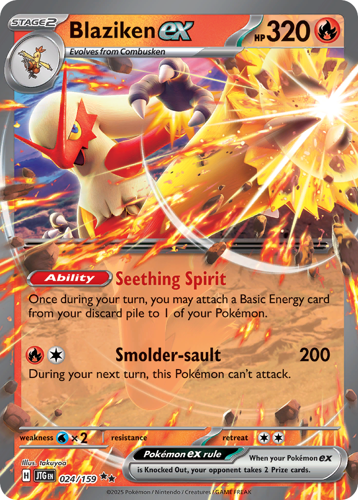 Blaziken ex - 024/159 - Holo - JOURNEY TOGETHER - Pokemon - Double Rare | AA37-7