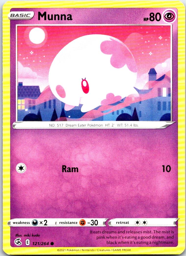Munna - 121/264 - - FUSION STRIKE - Pokemon - Common | AB38-15