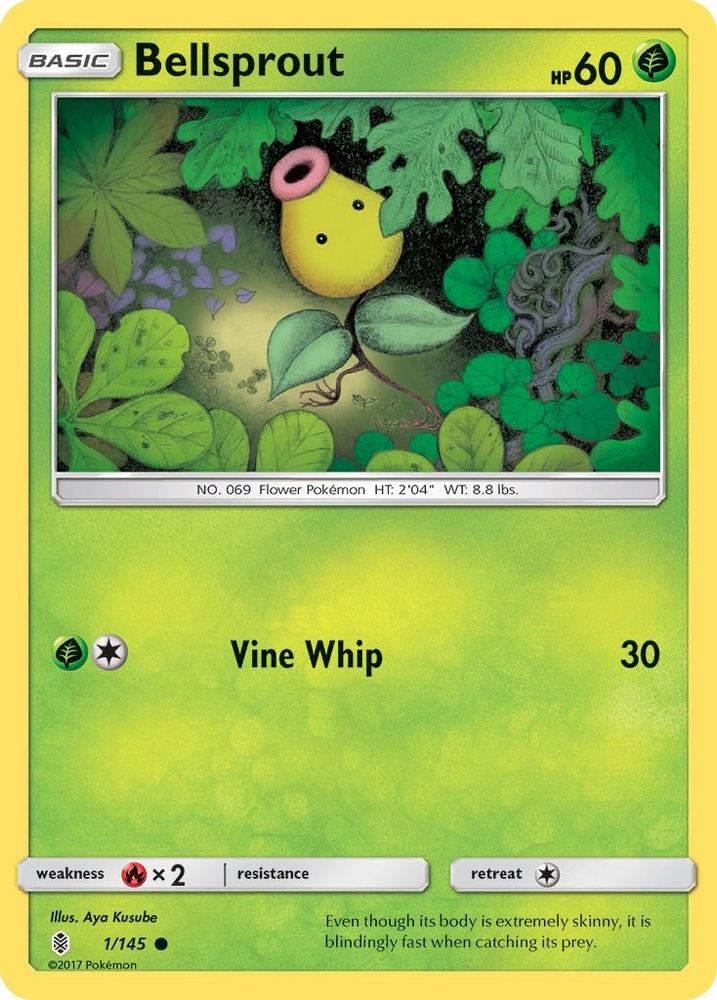 Bellsprout - 1/145 - - GUARDIANS RISING - Pokemon - Common | AA73-20