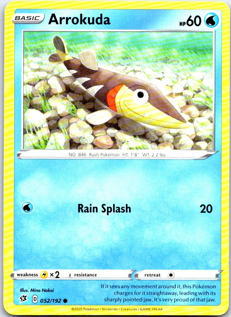 Arrokuda - 052/192 - - REBEL CLASH - Pokemon - Common | AB76-28
