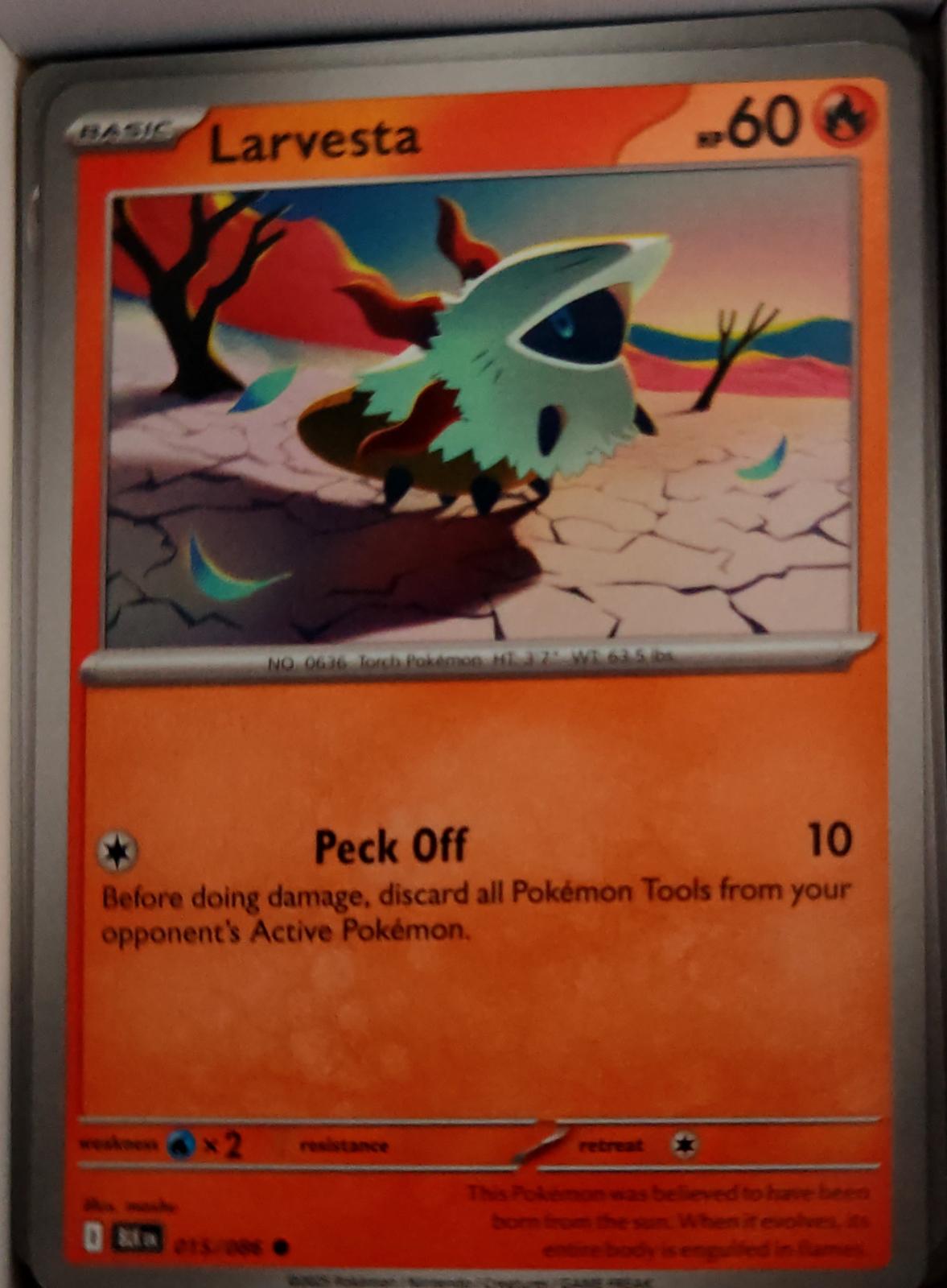 Larvesta - 015/086 - - BLACK BOLT - Pokemon - Common | AA46-22