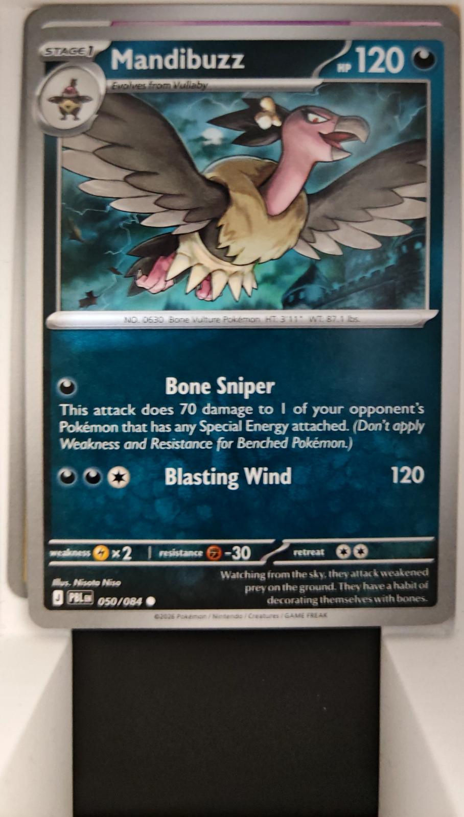 Mandibuzz - 050/084 - - PITCH BLACK - Pokemon - Common | AA17-8