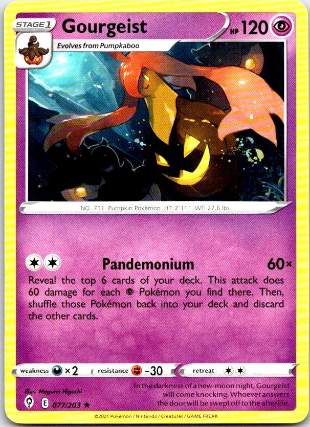 Gourgeist - 077/203 - - EVOLVING SKIES - Pokemon - Rare | AC03-50