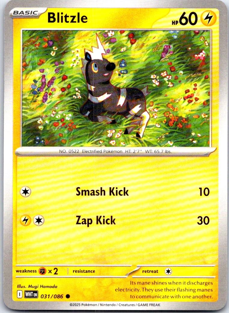 Blitzle - 031/086 - - WHITE FLARE - Pokemon - Common | AB69-22