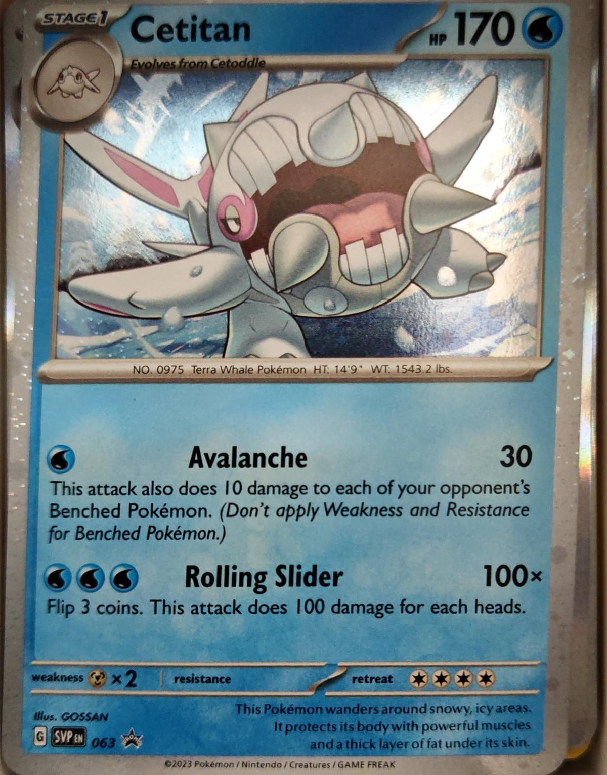 Cetitan - 063 - Holo - SCARLET & VIOLET PROMO - Pokemon - Promo | AA06-40
