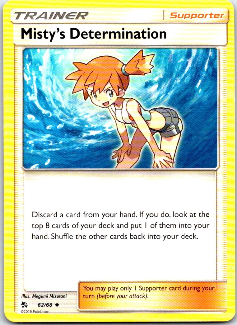 Misty's Determination - 62/68 - - HIDDEN FATES - Pokemon - Uncommon | AB22-45