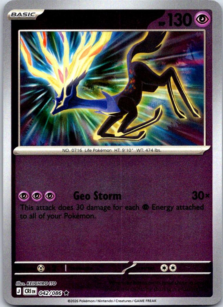Xerneas - 042/086 - Reverse Holo - CHAOS RISING - Pokemon - Rare | AB01-22