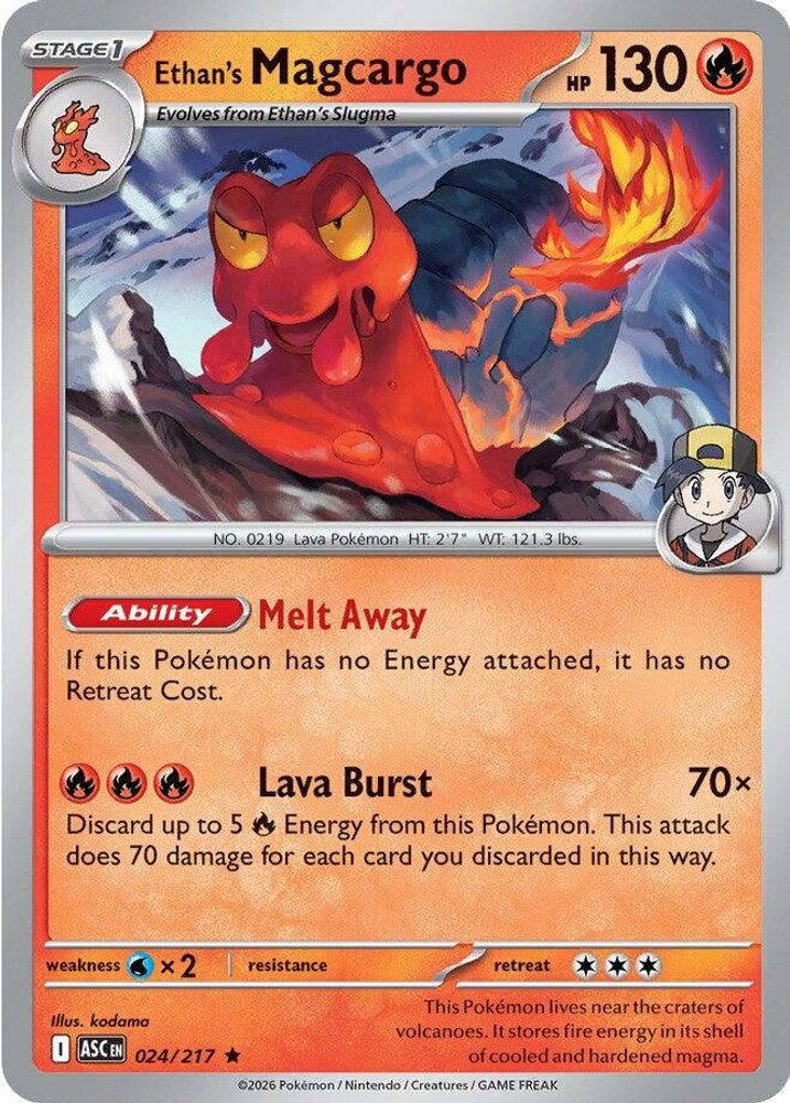 Ethan's Magcargo - 024/217 - Holo - ASCENDED HEROES - Pokemon - Rare | AA13-10