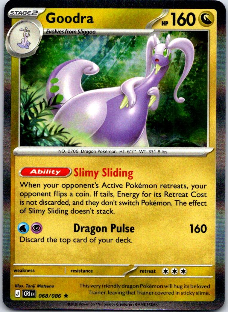 Goodra - 068/086 - Holo - CHAOS RISING - Pokemon - Rare | AA121-16