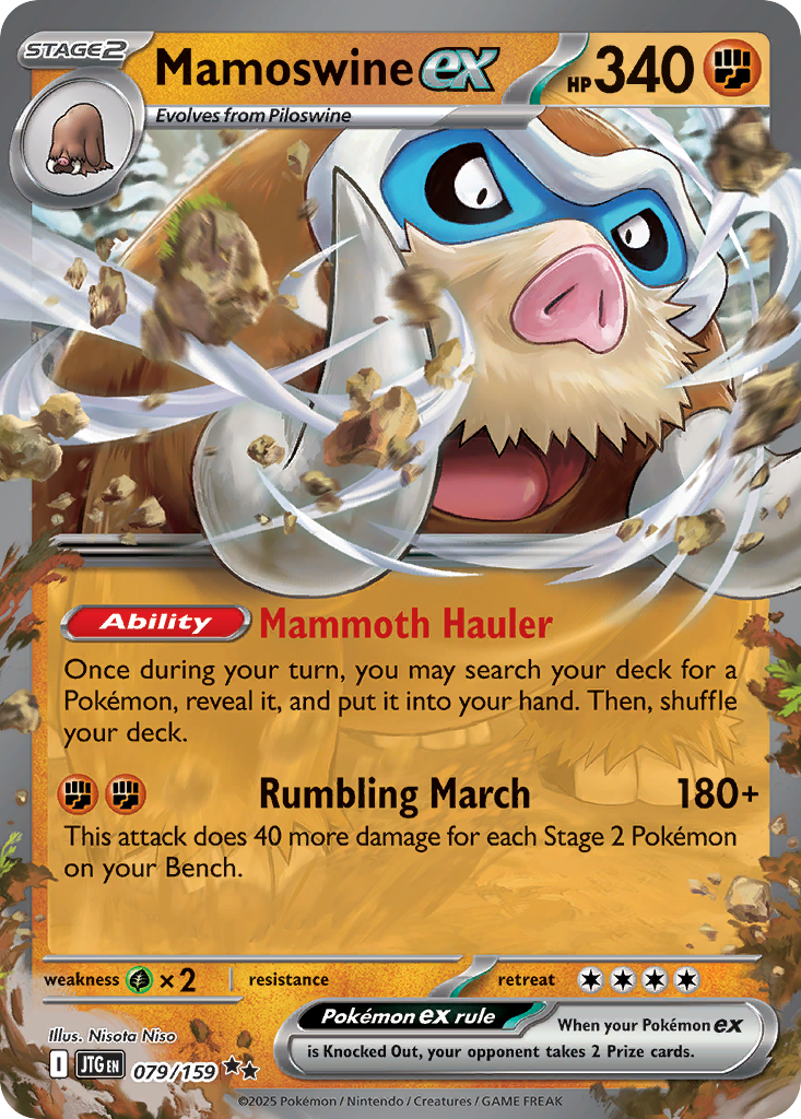 Mamoswine ex - 079/159 - Holo - JOURNEY TOGETHER - Pokemon - | AA33-14