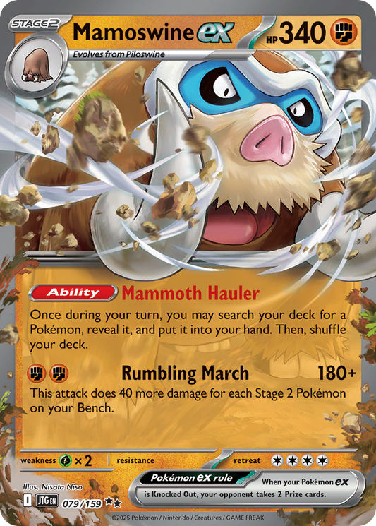 Mamoswine ex - 079/159 - Holo - JOURNEY TOGETHER - Pokemon - | AA33-14