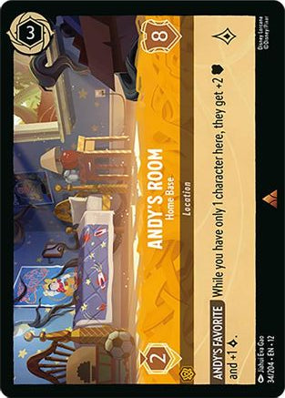 Andy's Room - Home Base - 34/204 - - WILDS UNKNOWN - Lorcana - Rare | LAA02-60