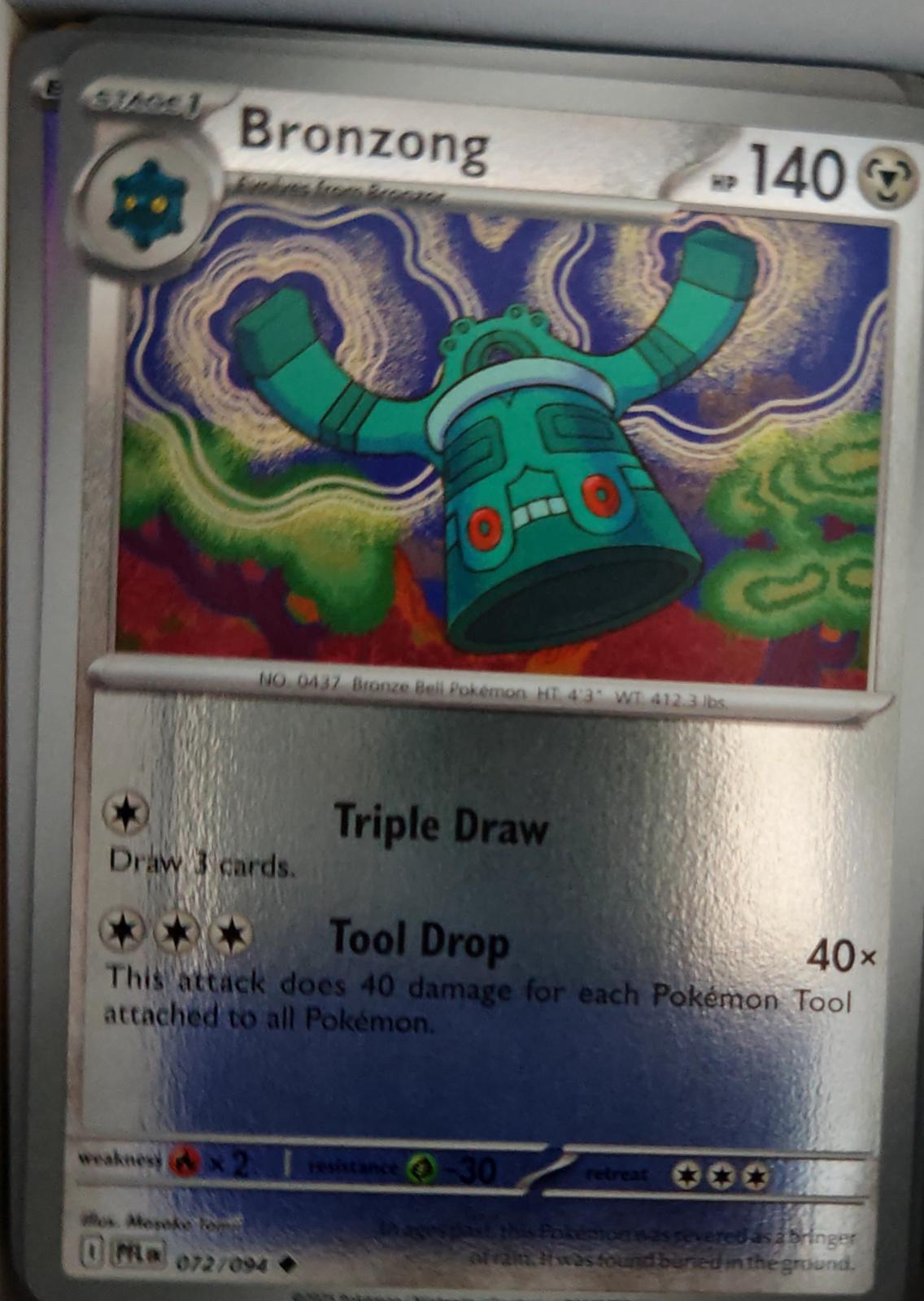 Bronzong - 072/094 - Reverse Holo - PHANTASMAL FLAMES - Pokemon - | AA56-19