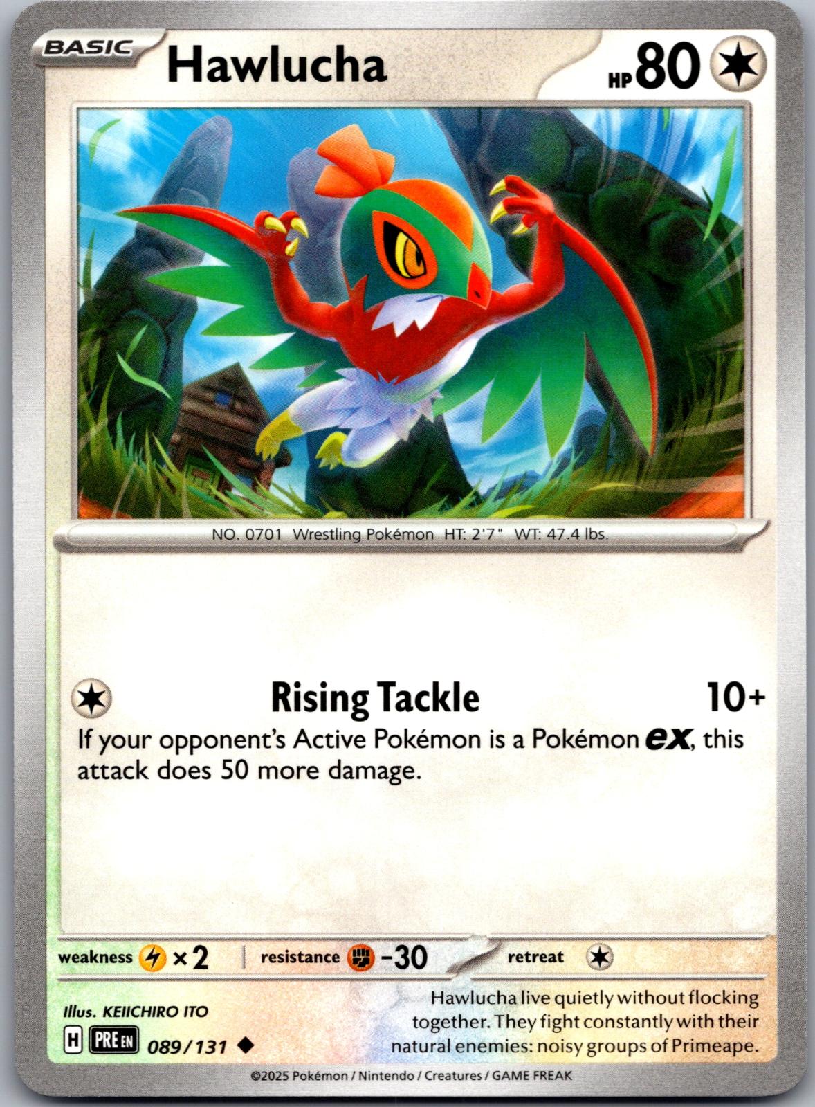 Hawlucha - 089/131 - - PRISMATIC EVOLUTIONS - Pokemon - Uncommon | AA83-37