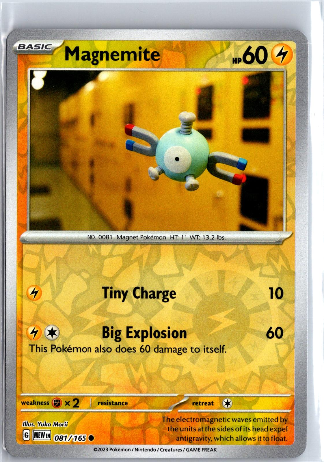 Magnemite - 081/165 - Reverse Holo - 151 - Pokemon - Common | AA129-21