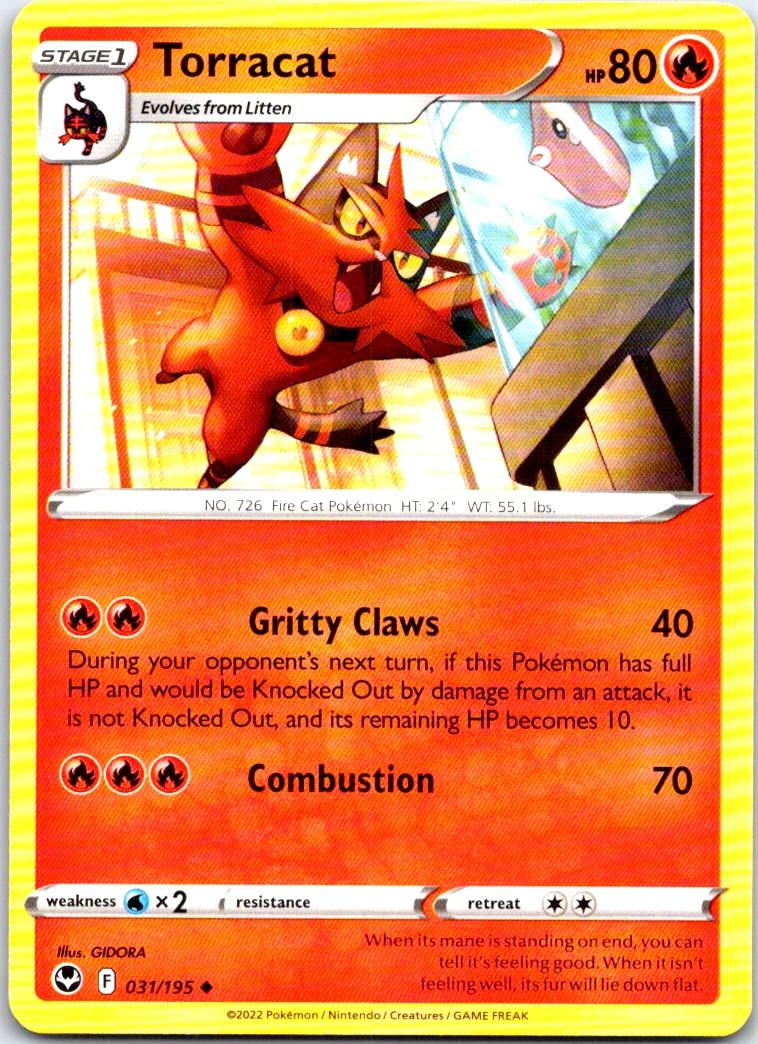 Torracat - 031/195 - - SILVER TEMPEST - Pokemon - Uncommon | AB50-35