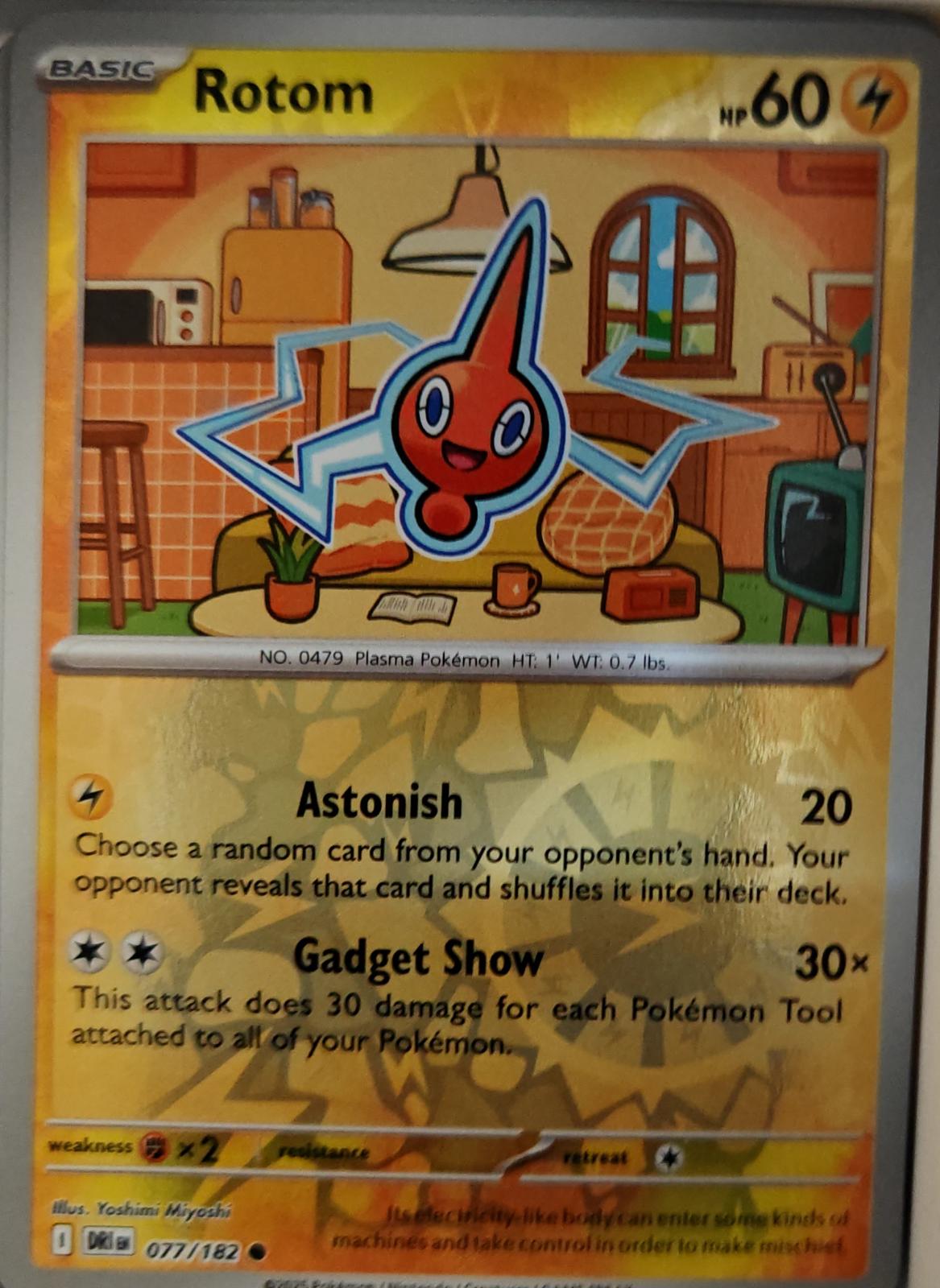 Rotom - 077/182 - Reverse Holo - DESTINED RIVALS - Pokemon - Common | AA19-24