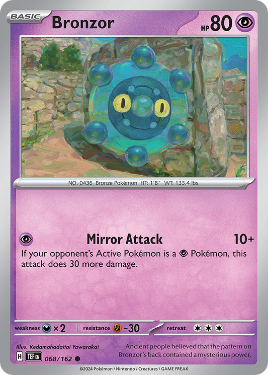 Bronzor - 068/162 - - TEMPORAL FORCES - Pokemon - Common | AA23-1