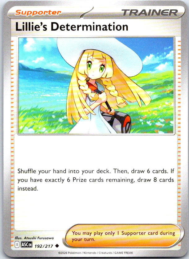 Lillie's Determination - 192/217 - - ASCENDED HEROES - Pokemon - | AC20-10