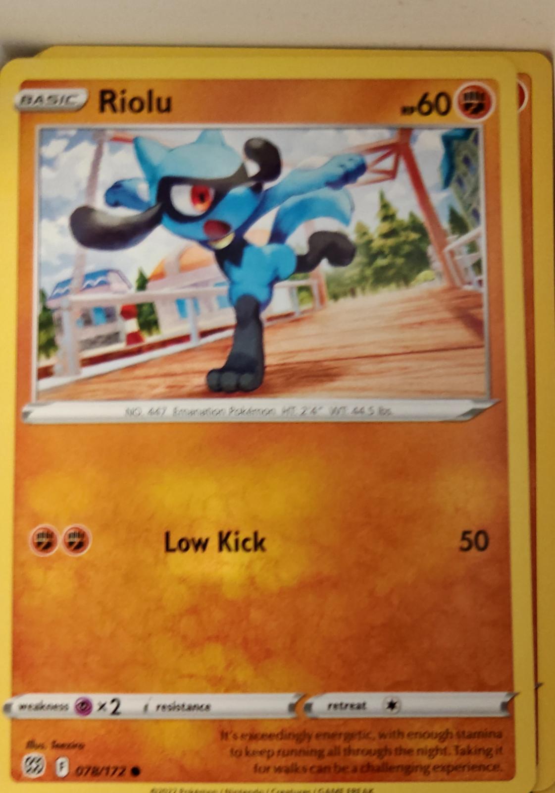 Riolu - 078/172 - - BRILLIANT STARS - Pokemon - Common | AA21-59