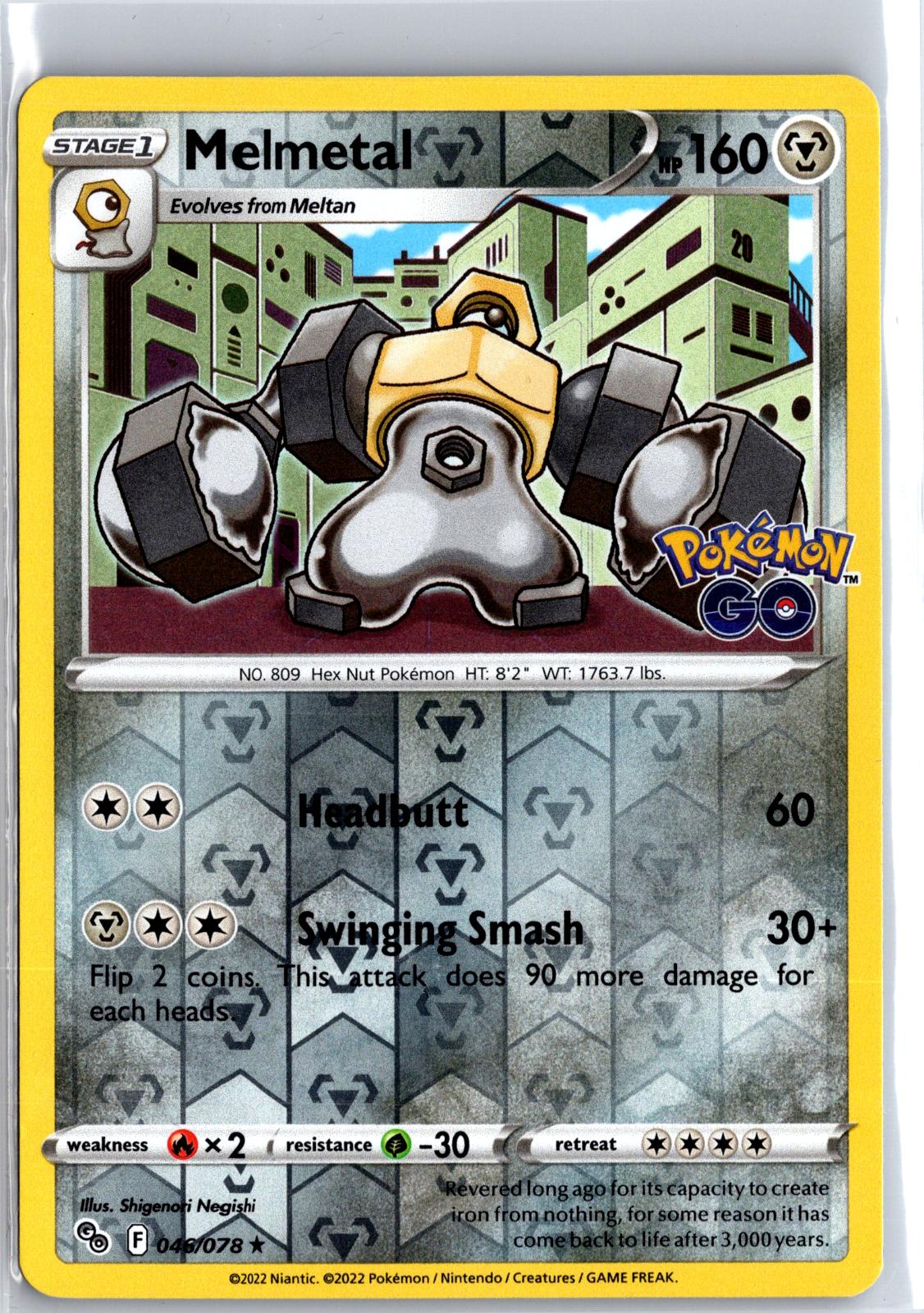 Melmetal - 046/078 - Reverse Holo - POKEMON GO - Pokemon - Rare | AA129-1