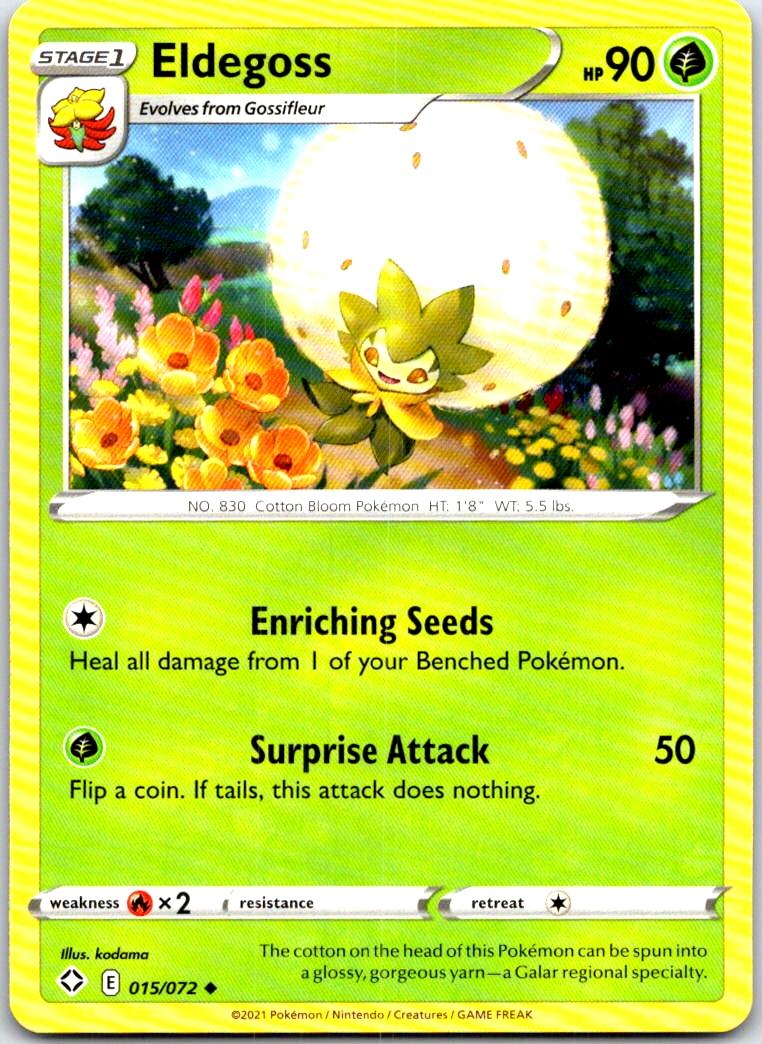 Eldegoss - 015/072 - - SHINING FATES - Pokemon - Uncommon | AB97-49