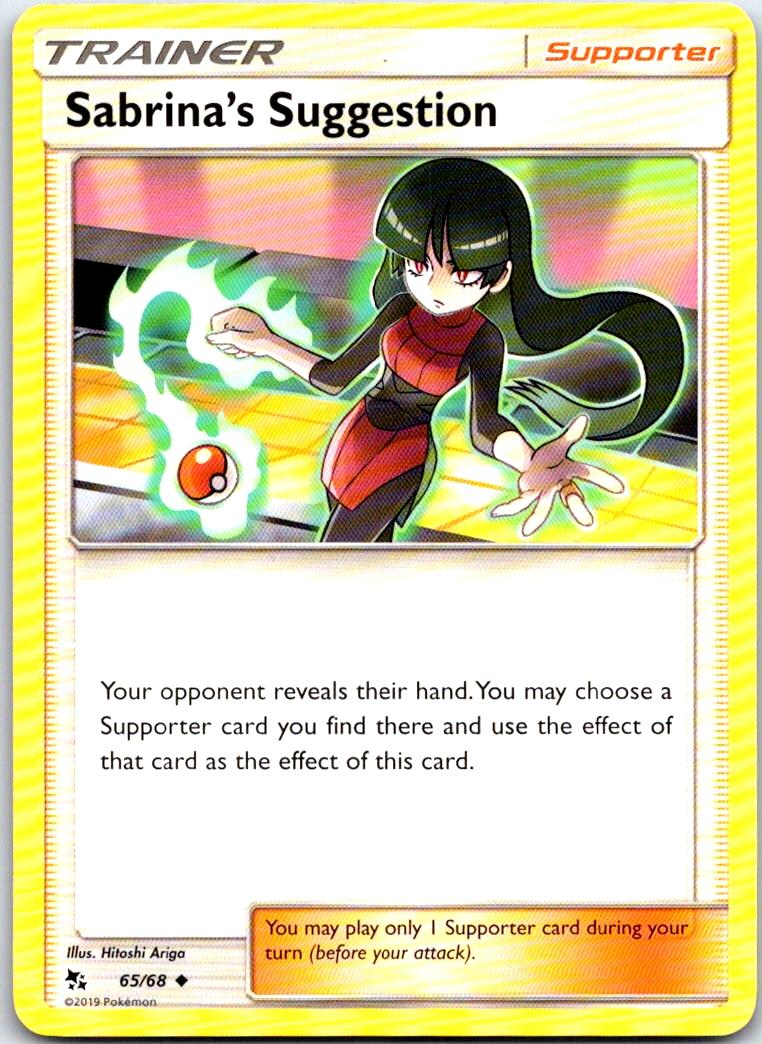 Sabrina's Suggestion - 65/68 - - HIDDEN FATES - Pokemon - Uncommon | AB23-21