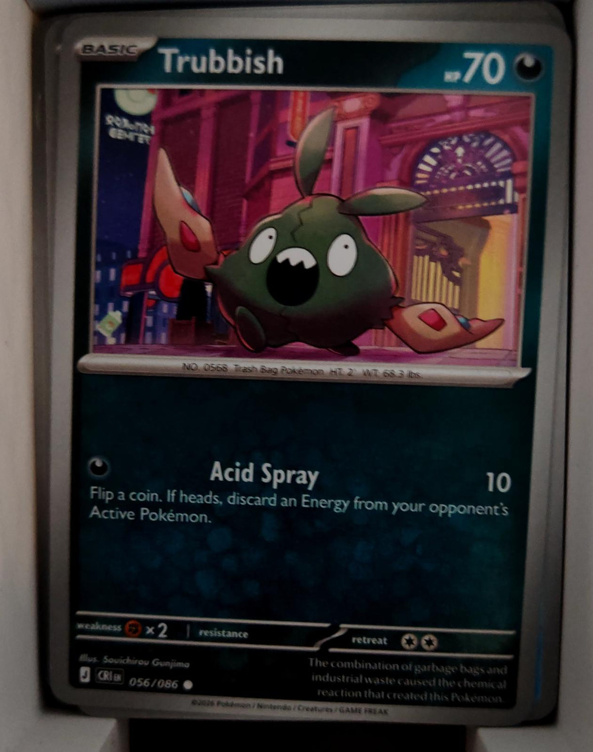 Trubbish - 056/086 - - CHAOS RISING - Pokemon - Common | AA43-29